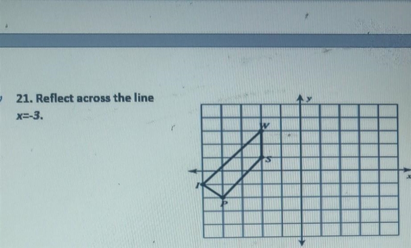 Reflect across the line x=-3​-example-1