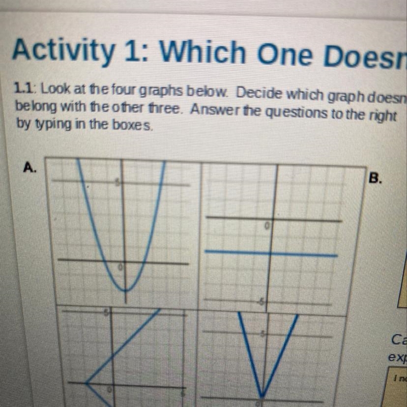 Which graph doesn’t belong-example-1