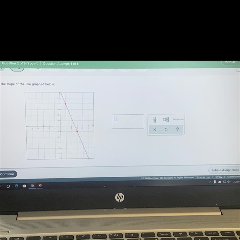 HELP PLSSSSSS FIND THE SLOPE-example-1