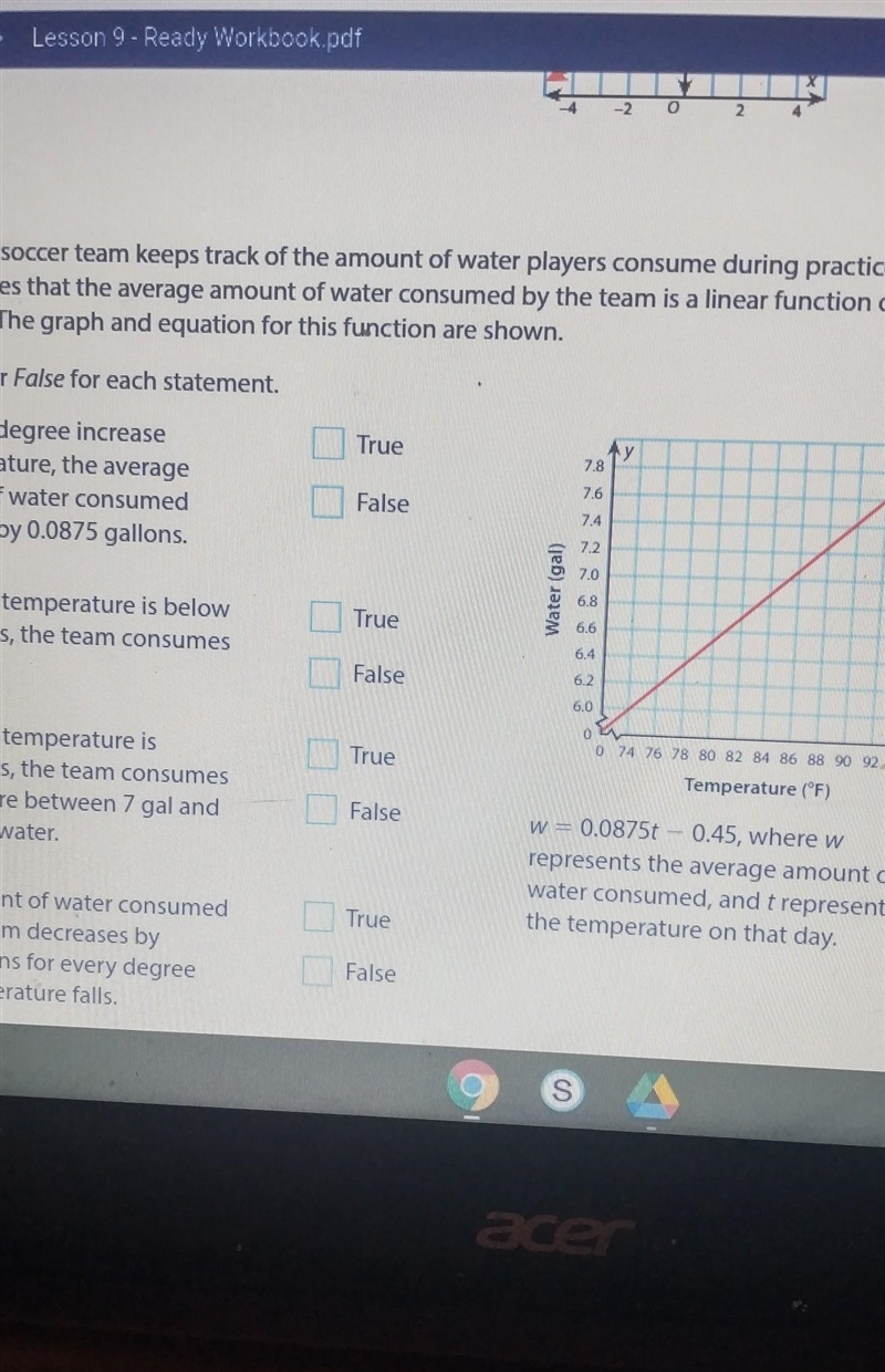 3 A trainer for a soccer team keeps track of the amount of water players consume during-example-1