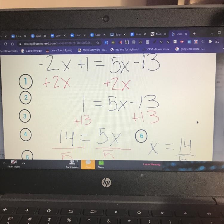 Which step did the student make and error in solving the equation?(step numbers in-example-1