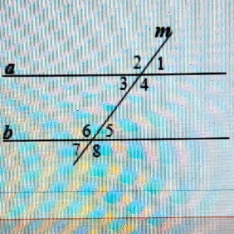 Find the angle measures. Justify your responses. Given: a||b, m∠3=63 Find: m∠6,m∠7-example-1