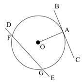 (09.01 LC) Look at the figure below: A circle is shown with the center O.OA is a segment-example-1