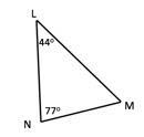 Which of the following is a true statement about the triangle below? * A. It is an-example-1