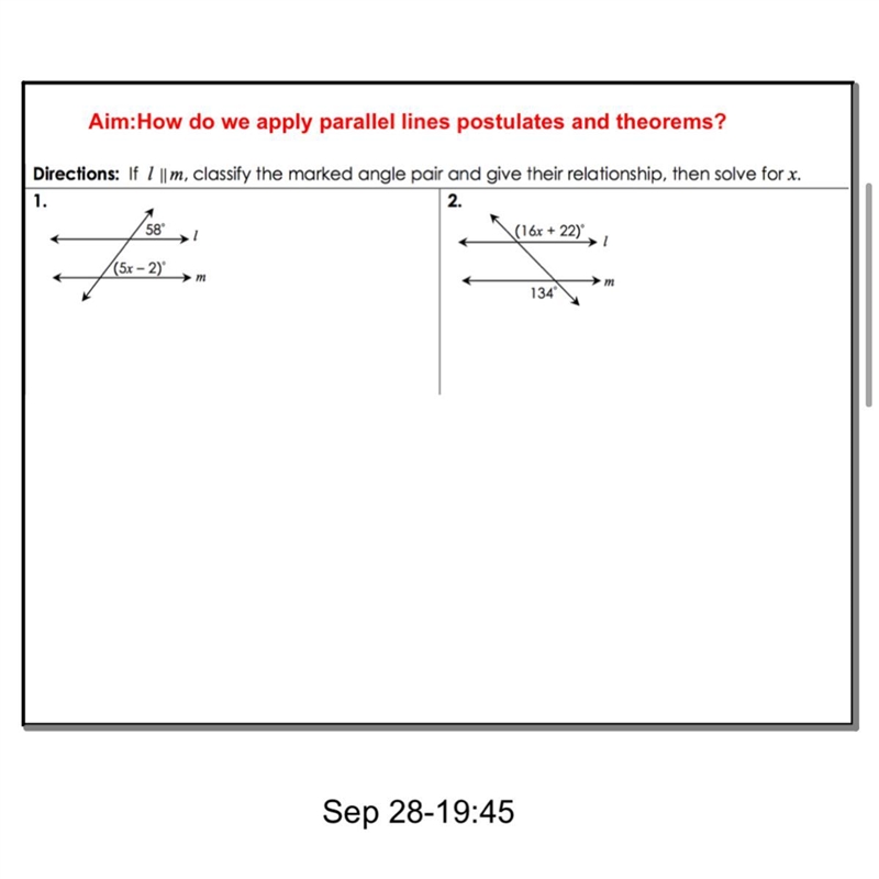 Need help with geometry assignments so hard parallel is so hard smart people 100% answer-example-1