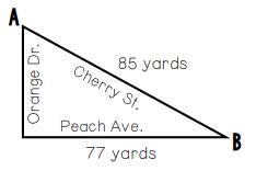 8 points! Anthony rode this bike from point A to point B using Cherry Street. How-example-1