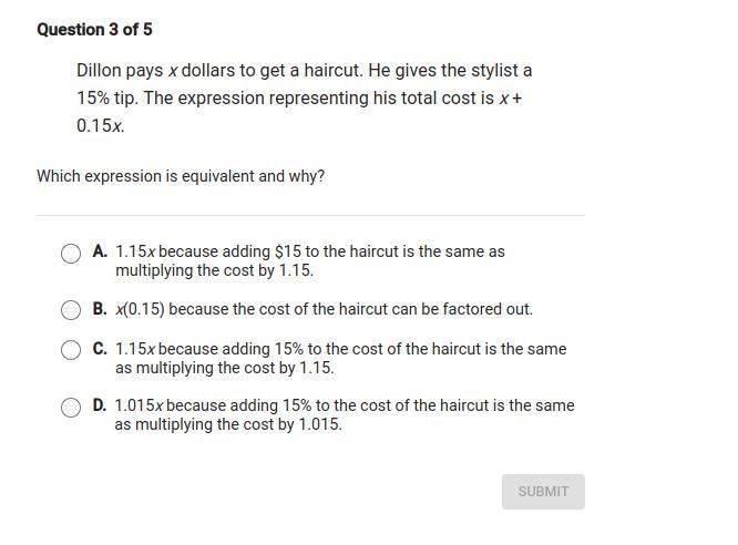 Which expression is equivalent and why?-example-1