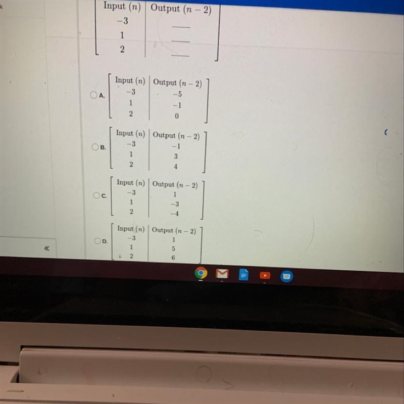 Complete the function table. (ASAP please)-example-1