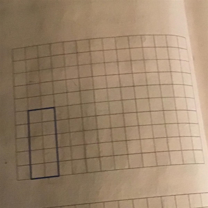 The length of each square on the grid represents 1 cm. The scale from an actual rectangle-example-1