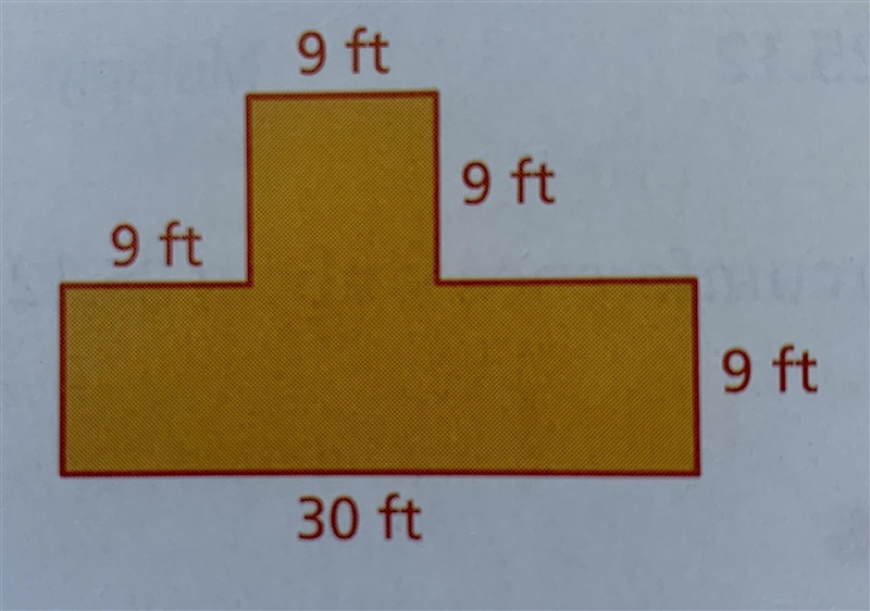 Find the area of the composite figure.-example-1