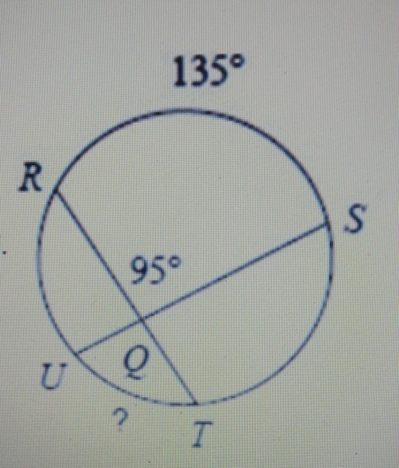 Find the measure of UT answer choice - 65 51 70 55​-example-1