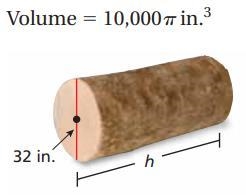 Find the missing dimension of the cylinder. Round your answer to the nearest whole-example-1