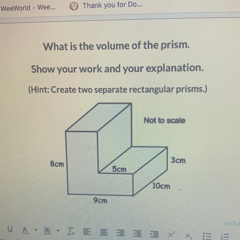 Whats the volume of the prism please show work‼️-example-1