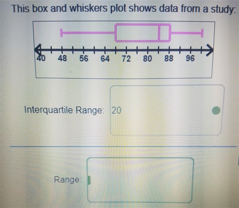 Find Interquartile Range AND Range.-example-1