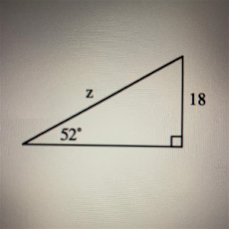 Trigonometry Problem Find the length of the missing side.-example-1