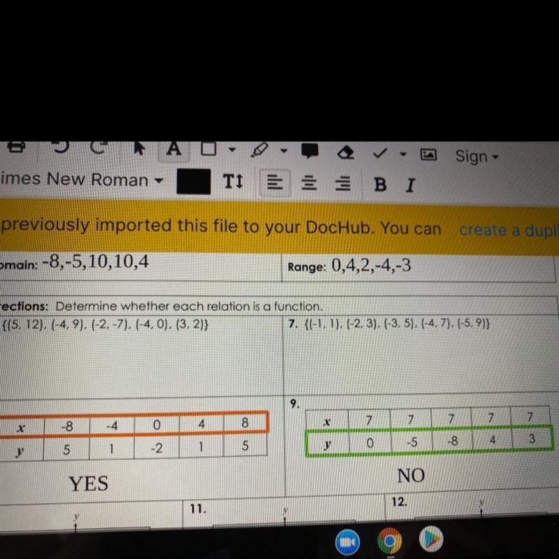 Determine whether each relation is a function.-example-1