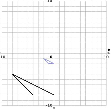 The purple shape is a dilation of the black shape. What is the scale factor of the-example-1