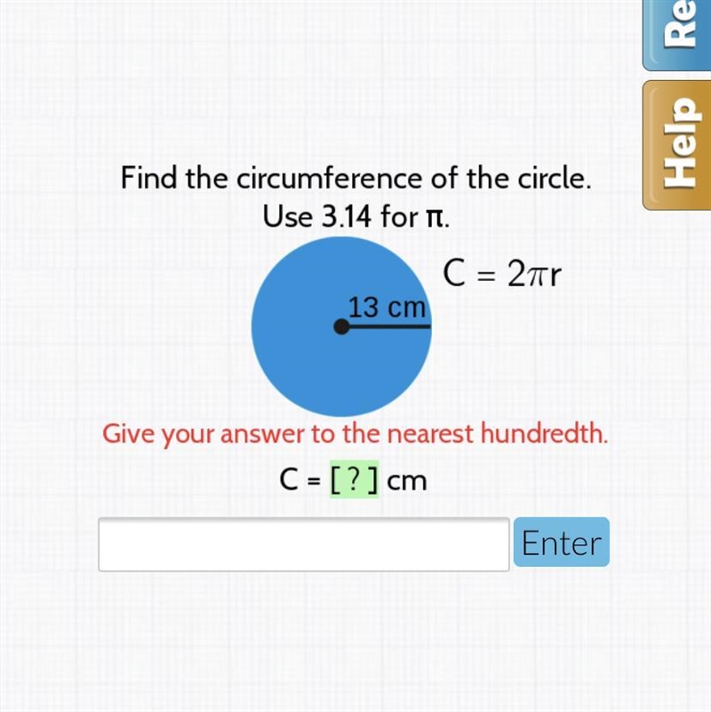 Find the circumference of the circle use 3.14-example-1