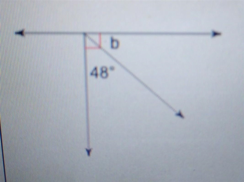 PLZ HURRY. find angle b I NEED HELP FIGURING OUT HOW TO DO THESE ROBLEMS IN GENERAL-example-1