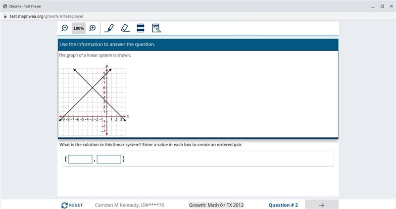 What is the solution to this linear system? Enter a value in each box to create an-example-1