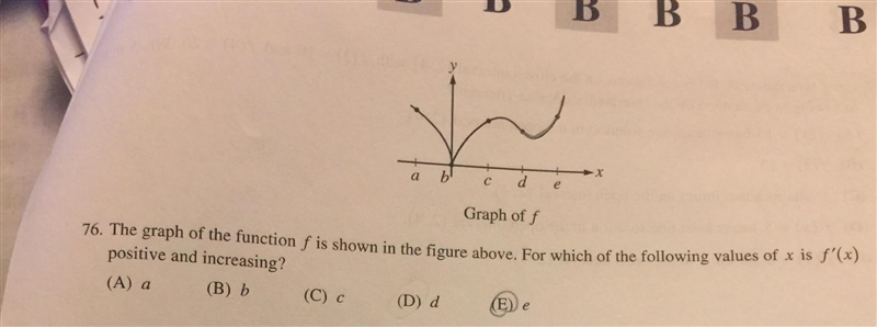 Why isn't D the answer? Isn't it also positive and concave up?-example-1