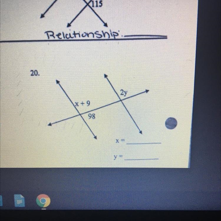 Solve for x and y please-example-1