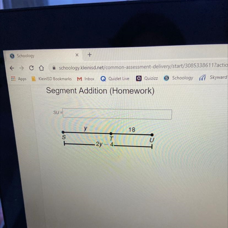 2y-4=y+18 what is SU-example-1