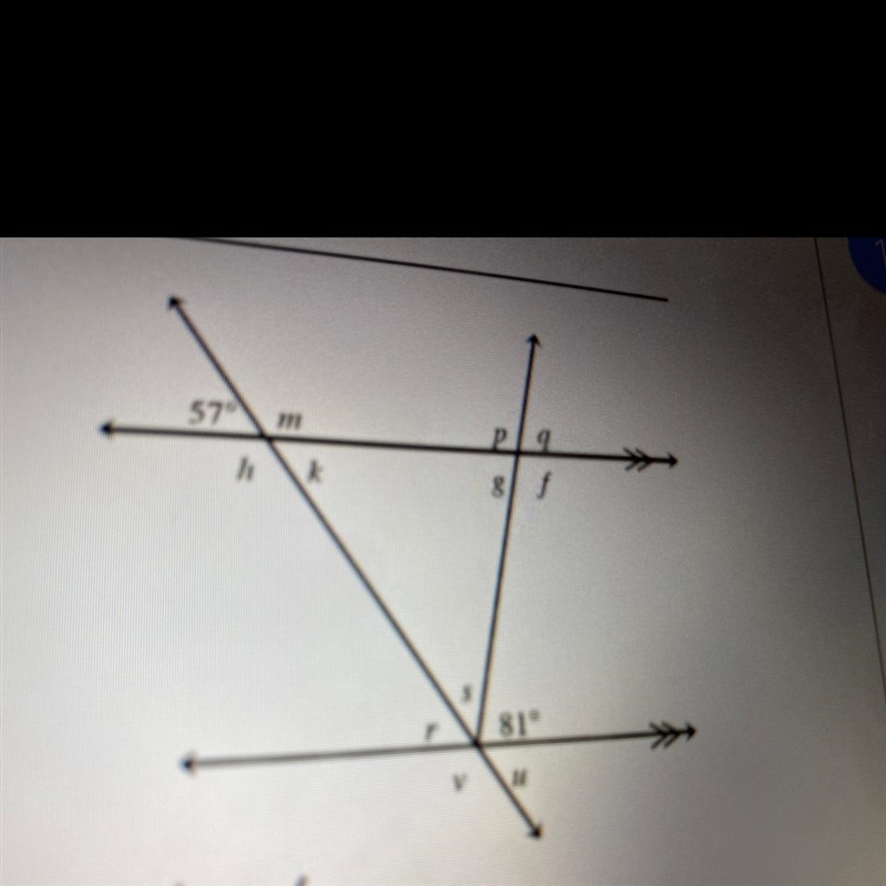 Find the missing angles I need help with the linear triple and any other ones would-example-1