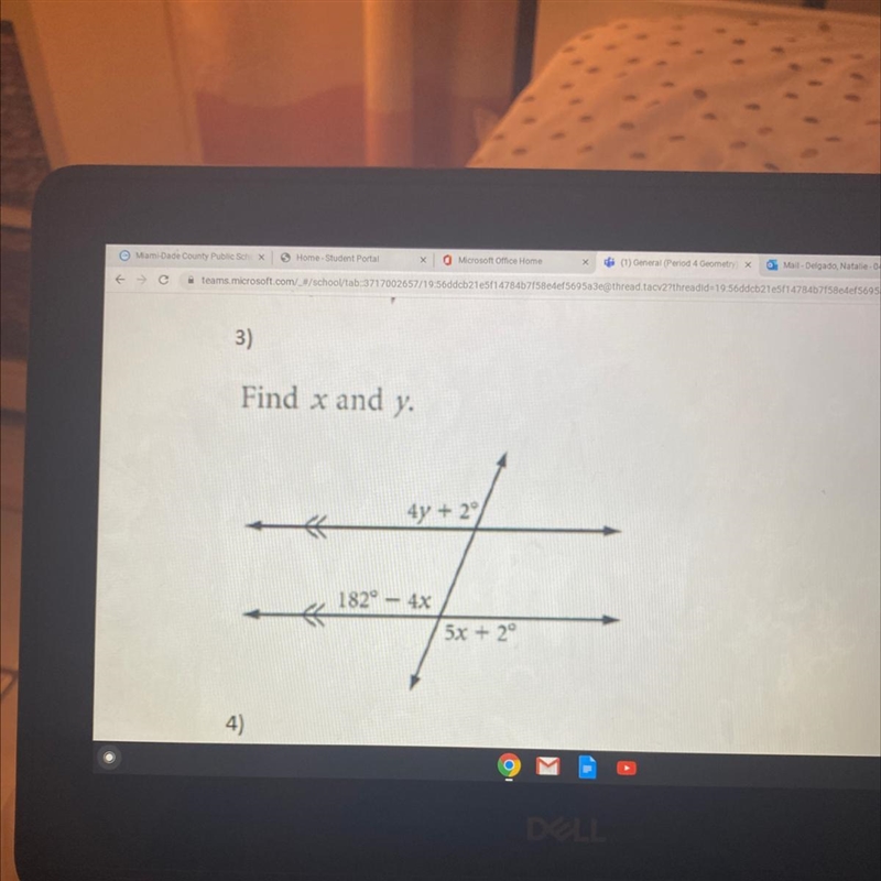 3) Find x and y Helpppp please-example-1