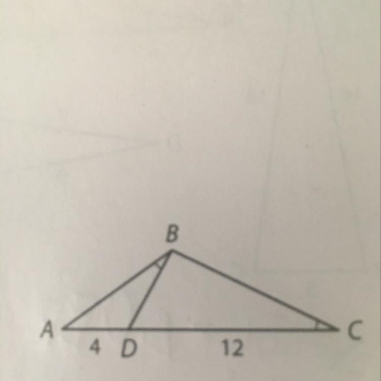 Identify two similar triangles in the figure, and explain why they are similar. Then-example-1