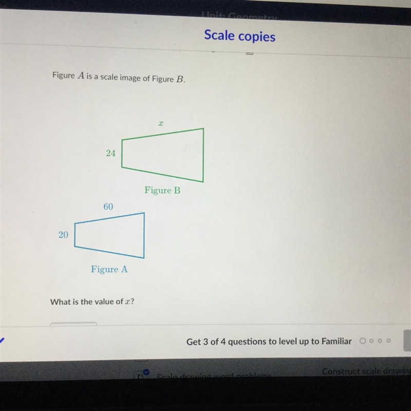 What is the value of x-example-1