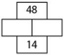 Which two numbers go into the blanks so they add to be the bottom number but also-example-1