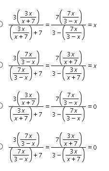 Marin writes the functions m(x) = StartFraction 3 x Over x + 7 EndFraction and n(x-example-1