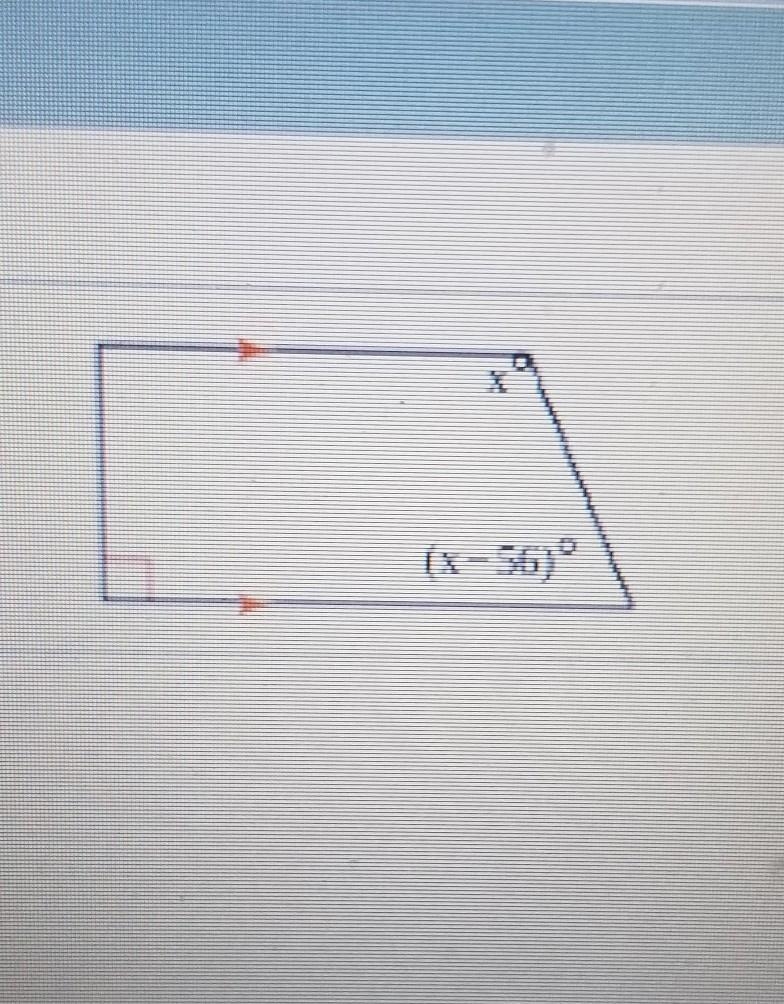 Find the value of X. Then find the measure of each labeled angle.​-example-1