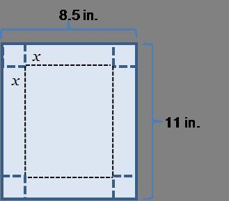 Why is the value of x limited to 0 in. < x < 4.25 in.?-example-1