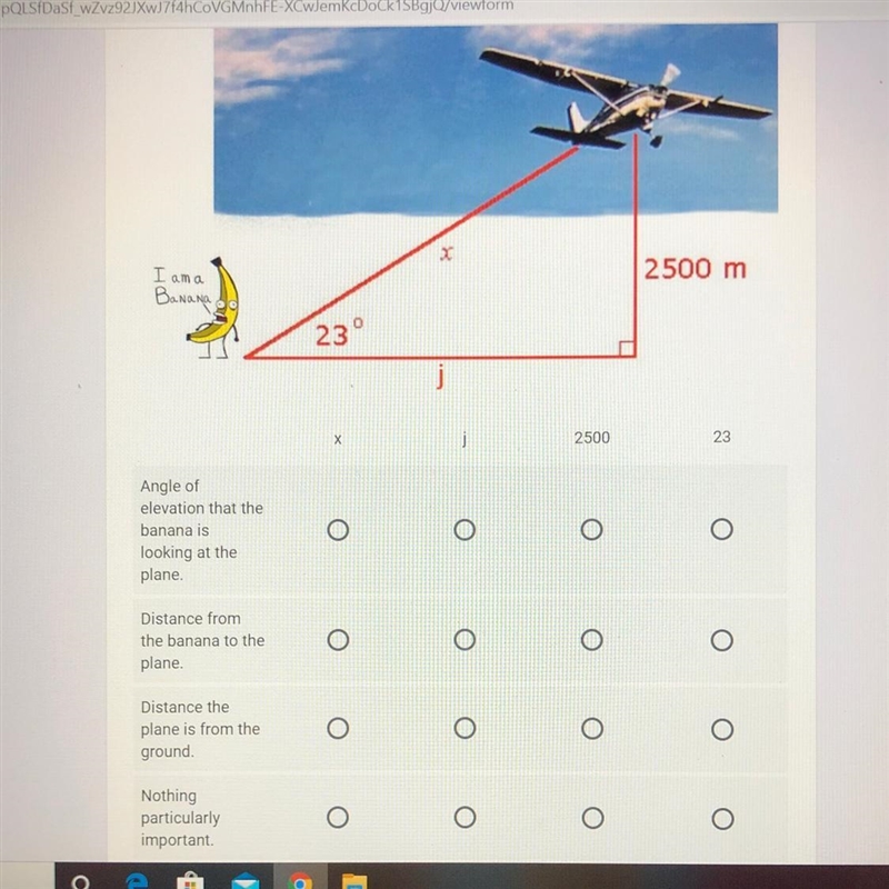 A banana man is looking at a cool plane in the air . Match the values with their descriptions-example-1