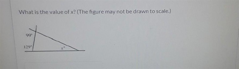 What is the value of x? (The figure may not be drawn to scale.​-example-1