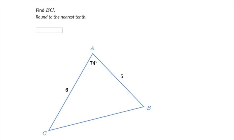 Find BC, Round to the nearest tenth-example-1