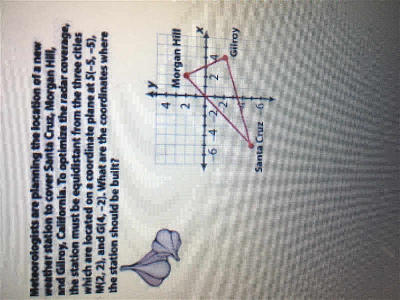 Please help ASAP Meteorologists are planning the location of a new weather station-example-1