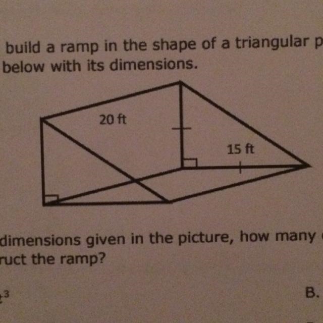 Mark wants to build a ramp in the shape of a triangular prism out of solid wood. The-example-1