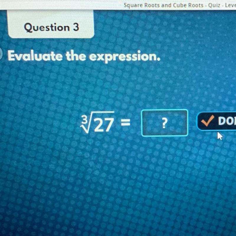 Evaluate the expression square root of 27 cubed-example-1