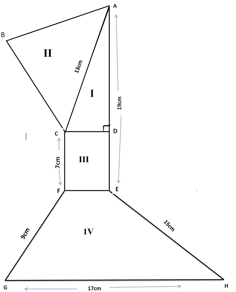 Field book of an agricultural land is given in the figure. It is divided into 4 plots-example-1