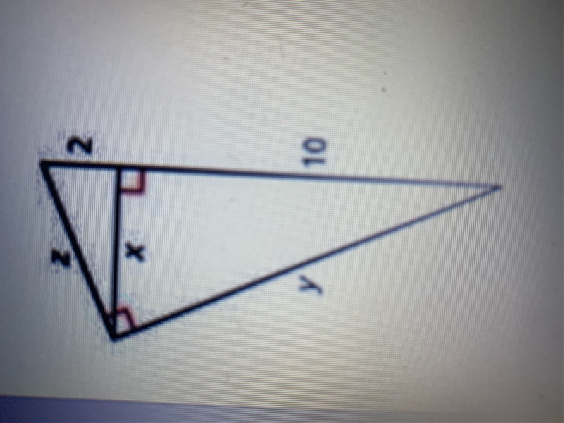 Can someone please help with this problem?? Use the geometric mean or Pythagorean-example-1