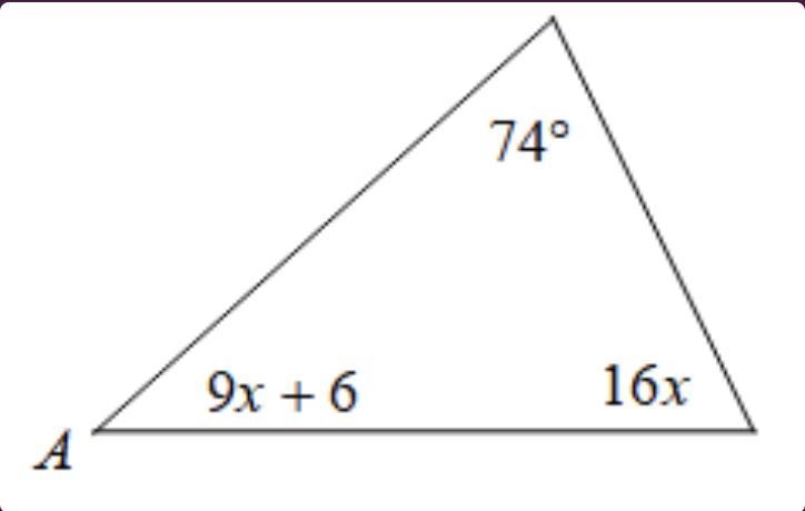 Determine the measure of angle a. PLEASE HELP ASAP! a.64 degrees b.45 degrees c.88 degrees-example-1