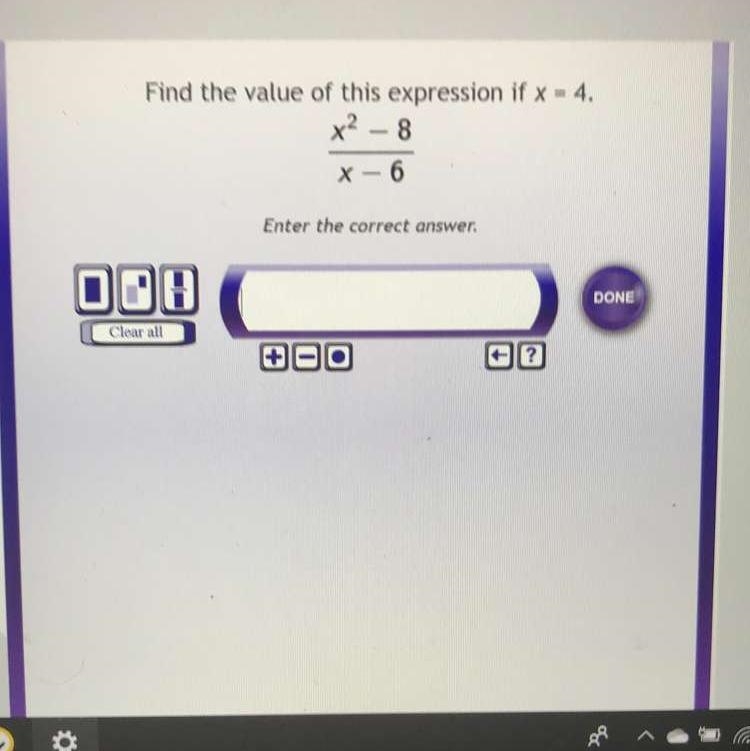 Find the value of this expression if x = 4-example-1