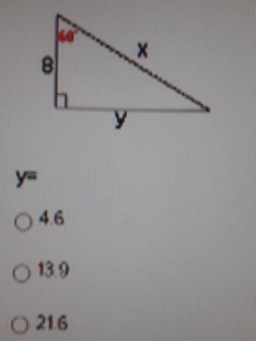 What does y=? Also if you cant read that bright red number its 60-example-1