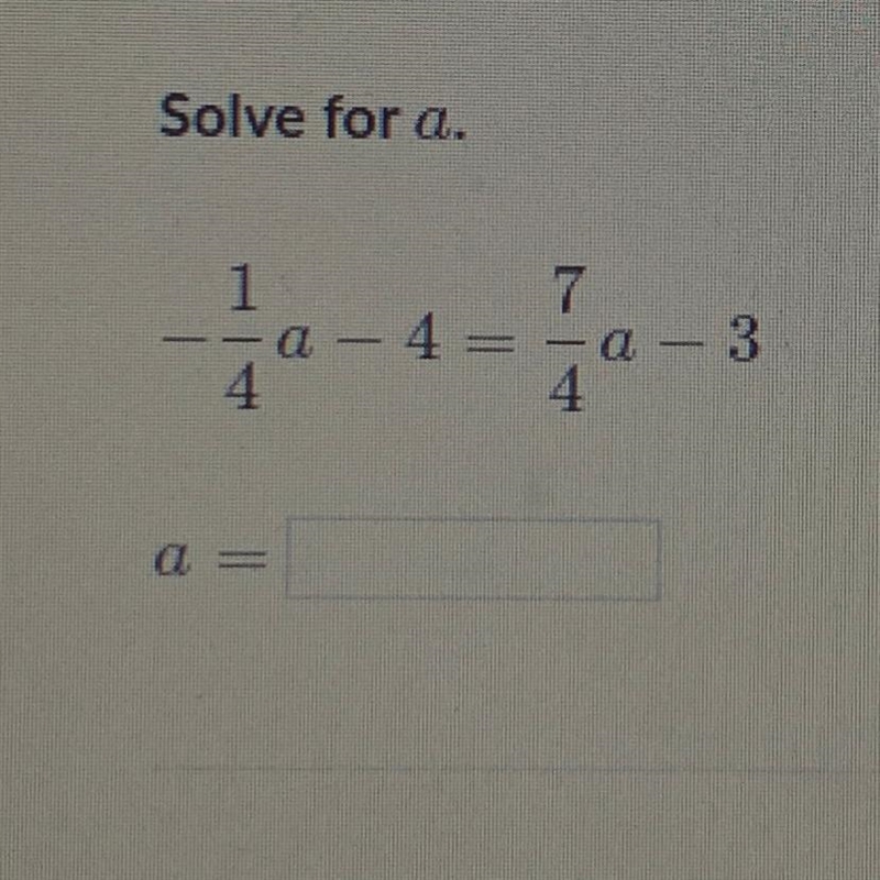 Solve for a - due soon!-example-1