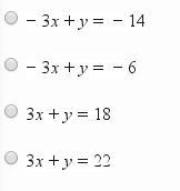 What is the equation of the line that has a slope of -3 and passes through the point-example-1