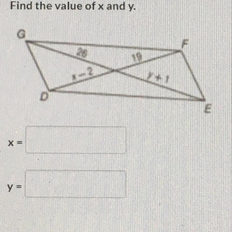 Find the value of x and y.-example-1