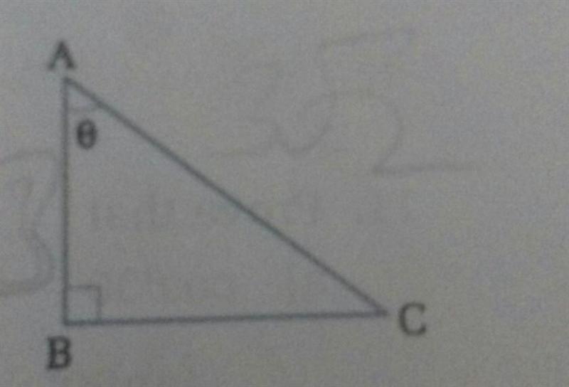 In the adjoining figure, ABC is a right-angled triangle, where B = 90°, AB = 3 cm-example-1